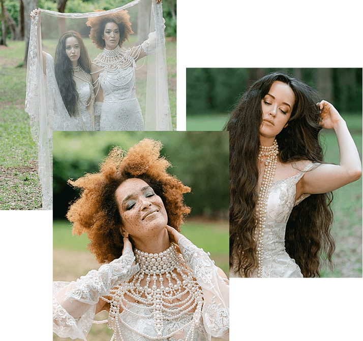 Models in Wedding Dress